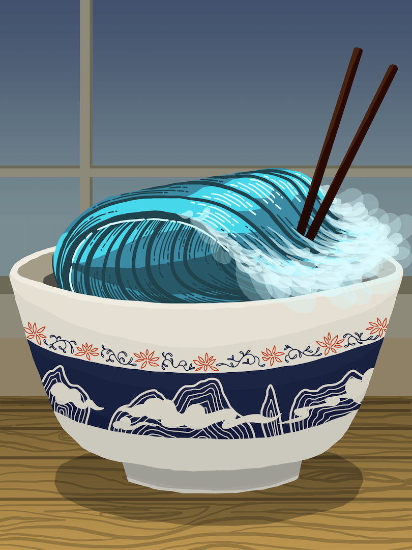 ocean noodles illustration